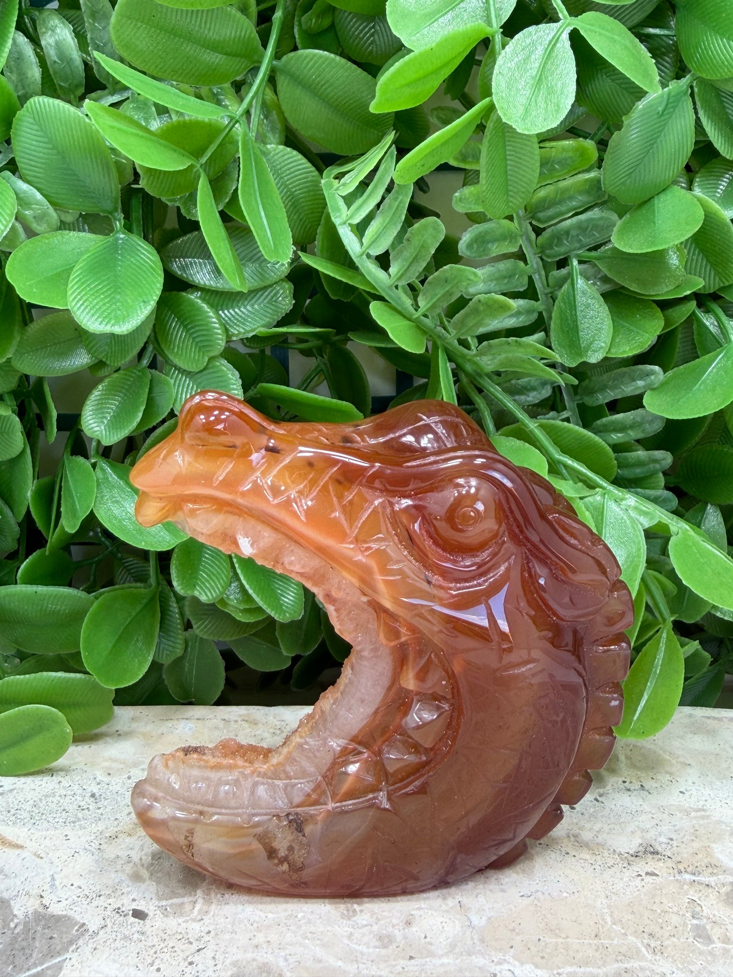 Carnelian Crocodile 254g