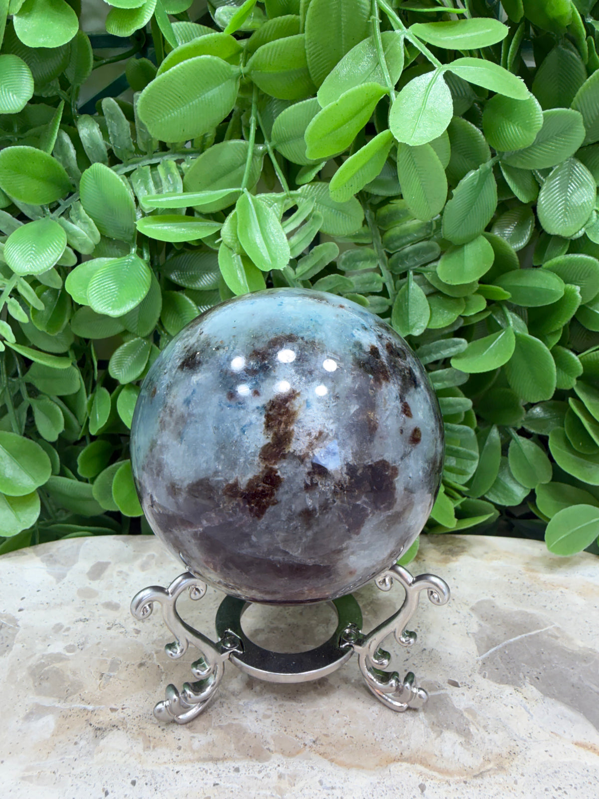 Unicorn Stone Sphere 546g | Calm • Love • Positivity