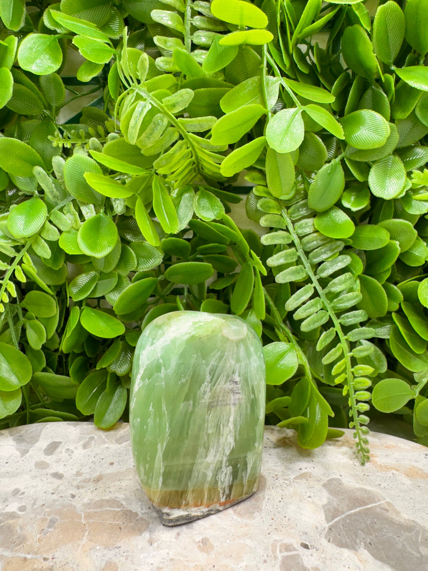Emerald Kiwi Calcite Freeform 274g