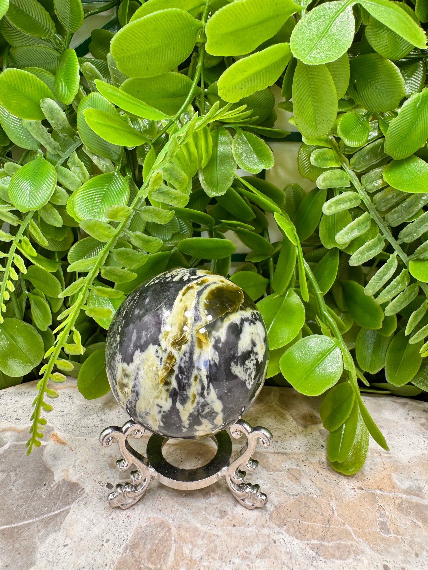 Leafy Green Serpentine 220g