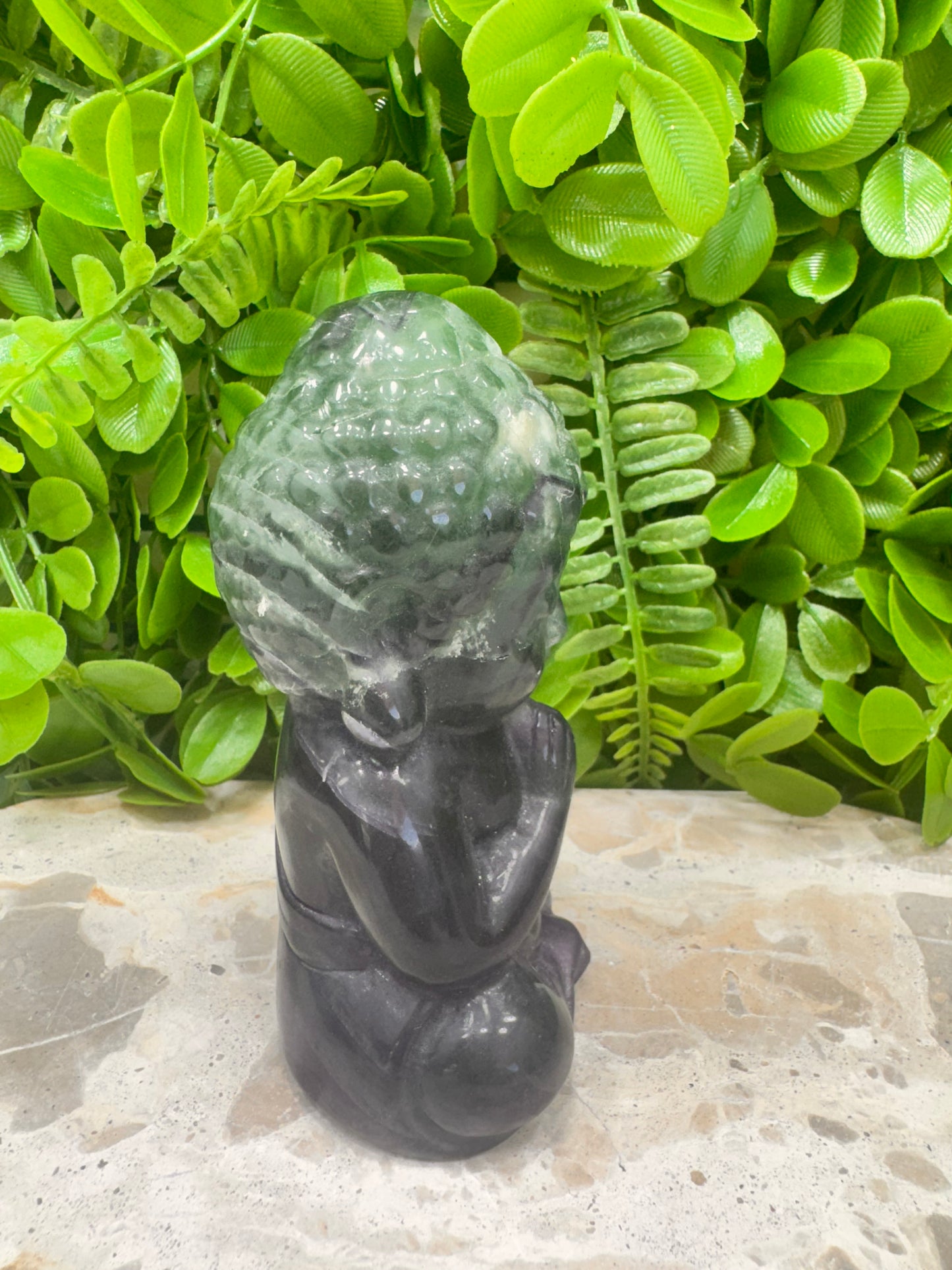 Fluorite Buddha 586g