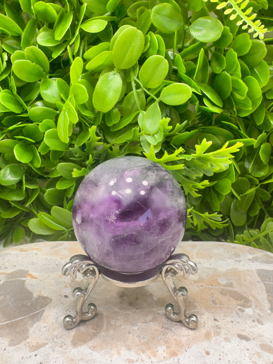 Purple Fluorite Sphere 394g