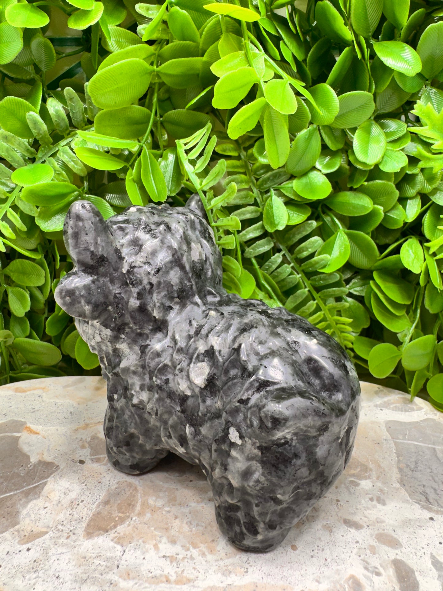 Larvikite Highland Cow 978g