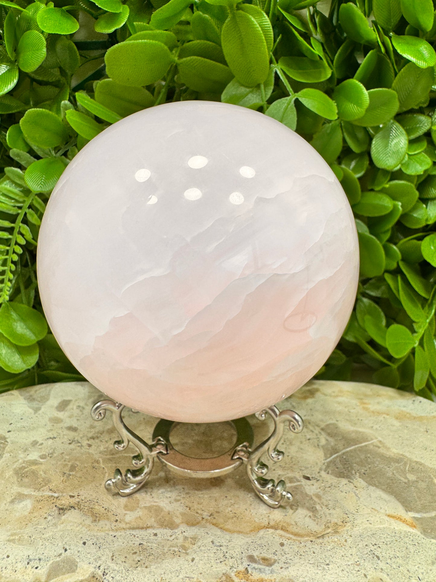 Pink Mangano Sphere 1542g