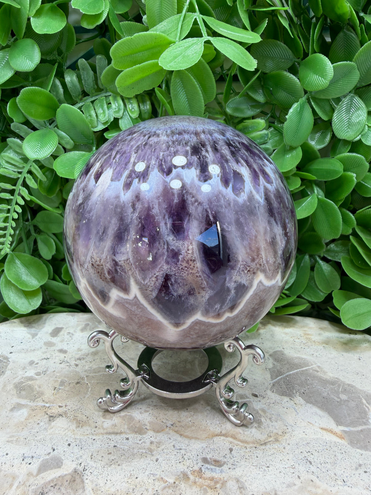 Flower Amethyst Sphere 1064g