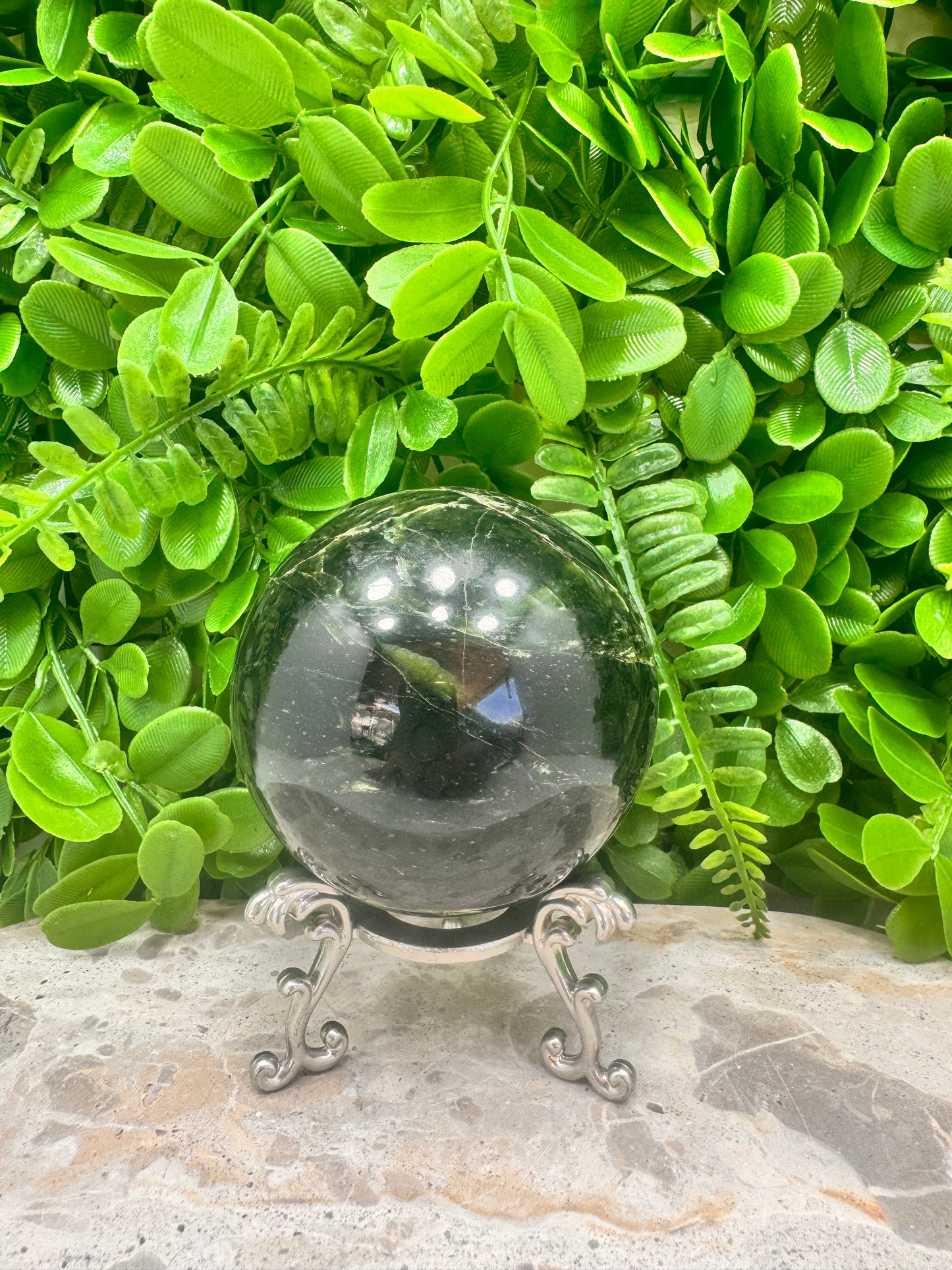 Nephrite Jade Sphere 670g