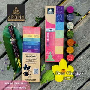 7 Chakra Smudge Tablet and Incense Kit