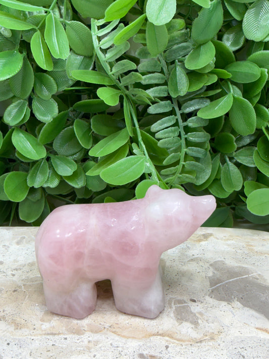 Rose Quartz Bear | Love • Compassion • Healing