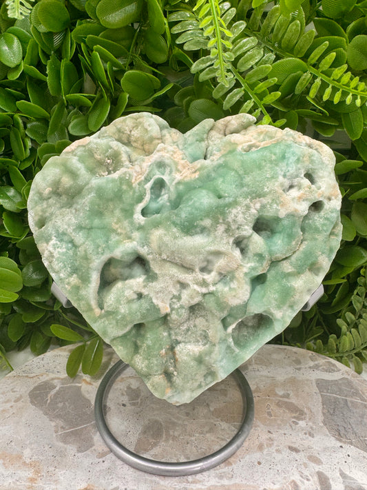 Hemimorphite with Smithsonite Heart  1624g