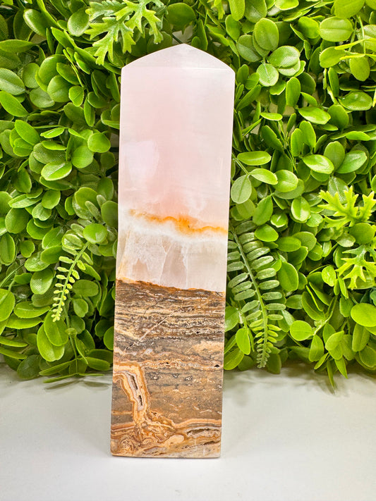 Pink Mangano / Pakistan Bumble Bee Jasper Tower 2336g