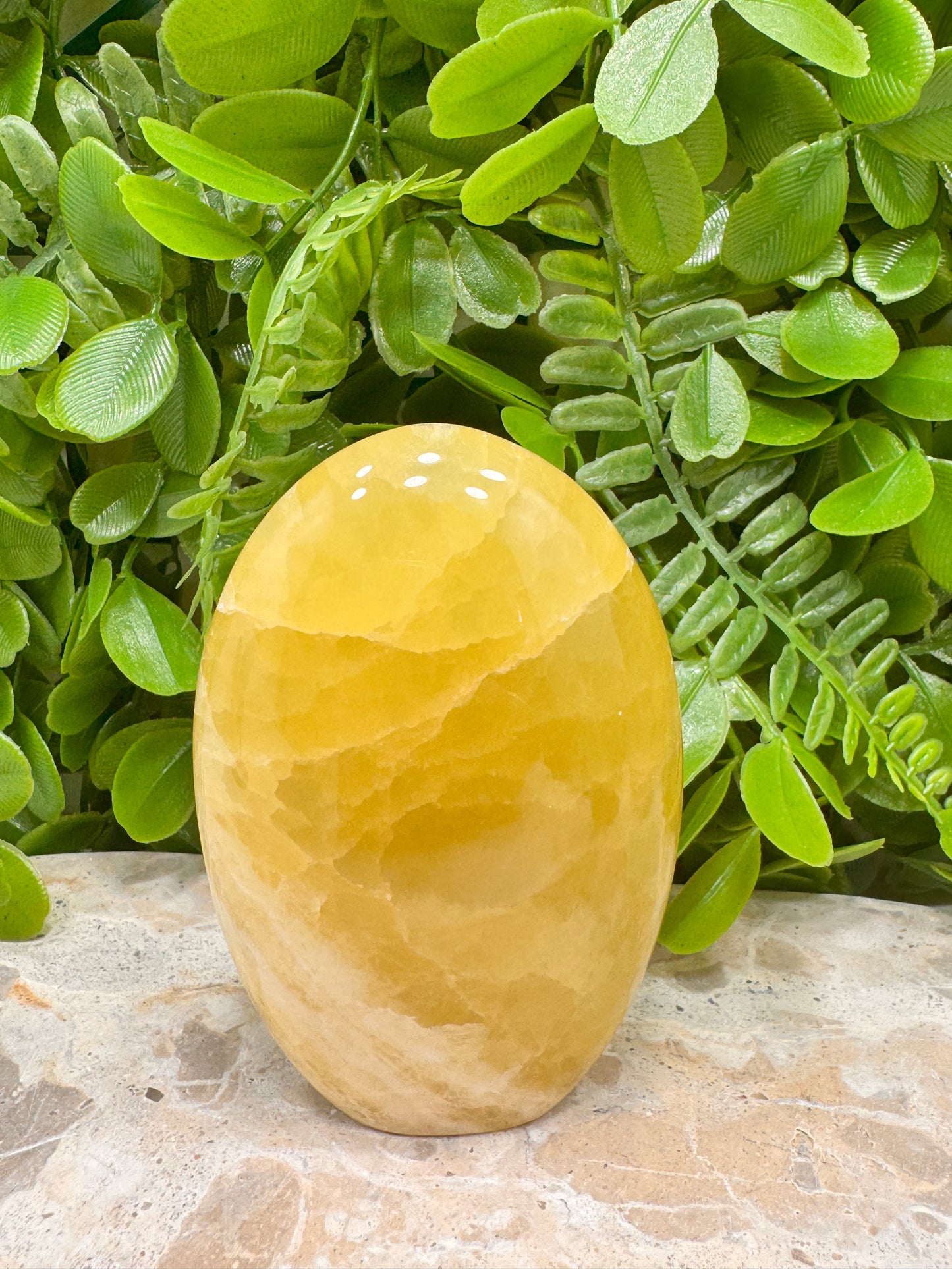Standing Lemon Calcite 350g