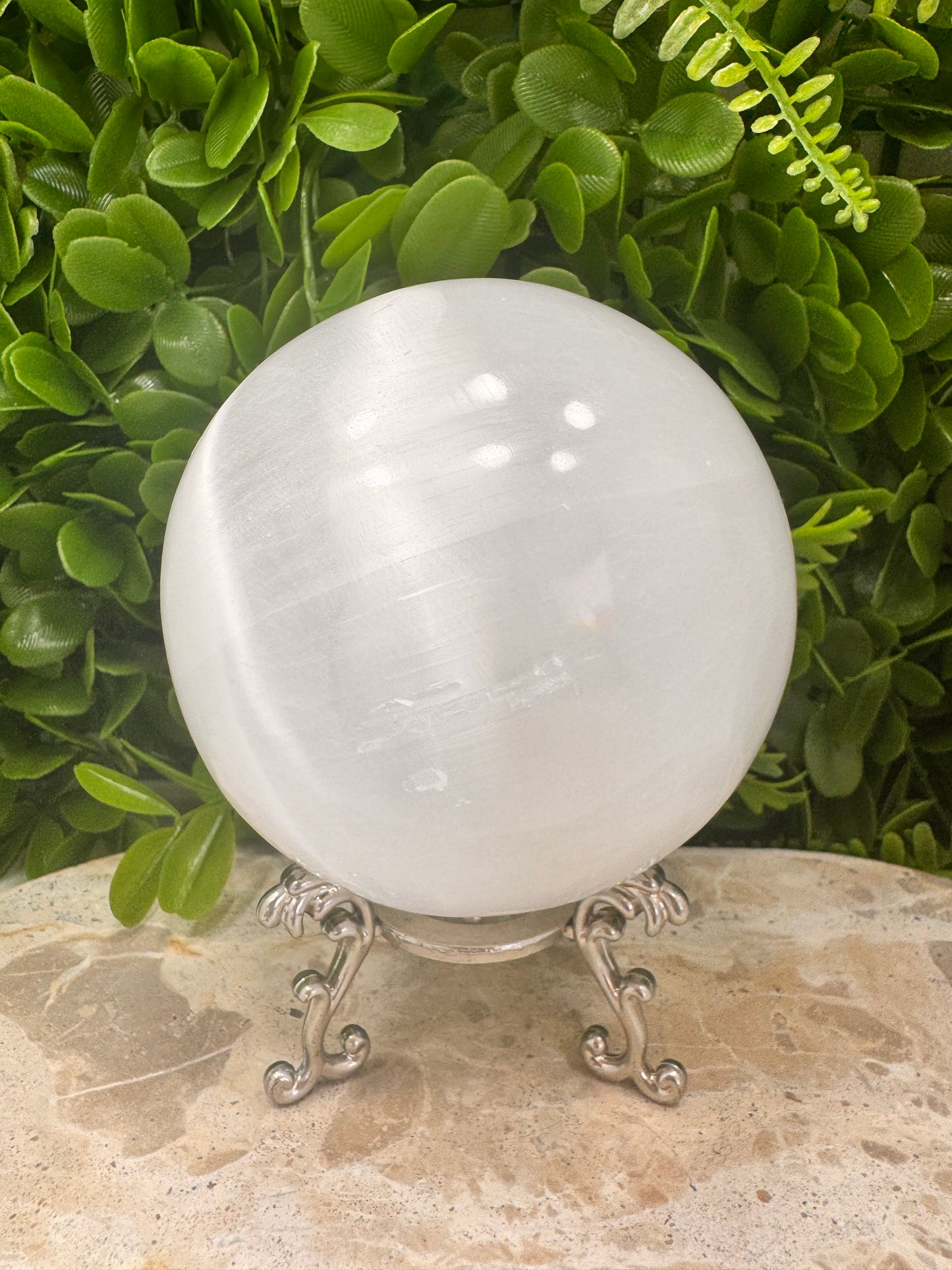 Selenite Sphere 1216g