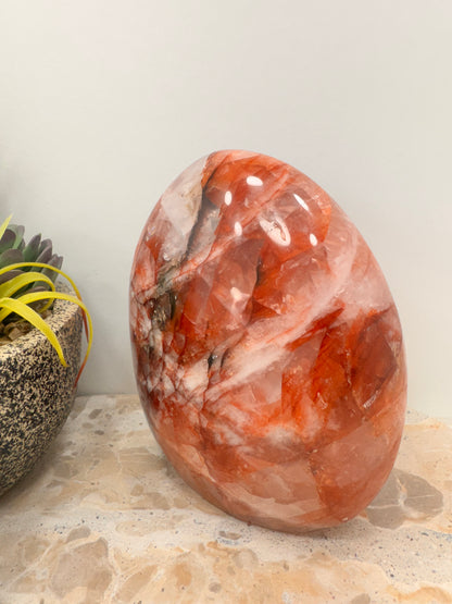 Fire Quartz Freeform 1850g