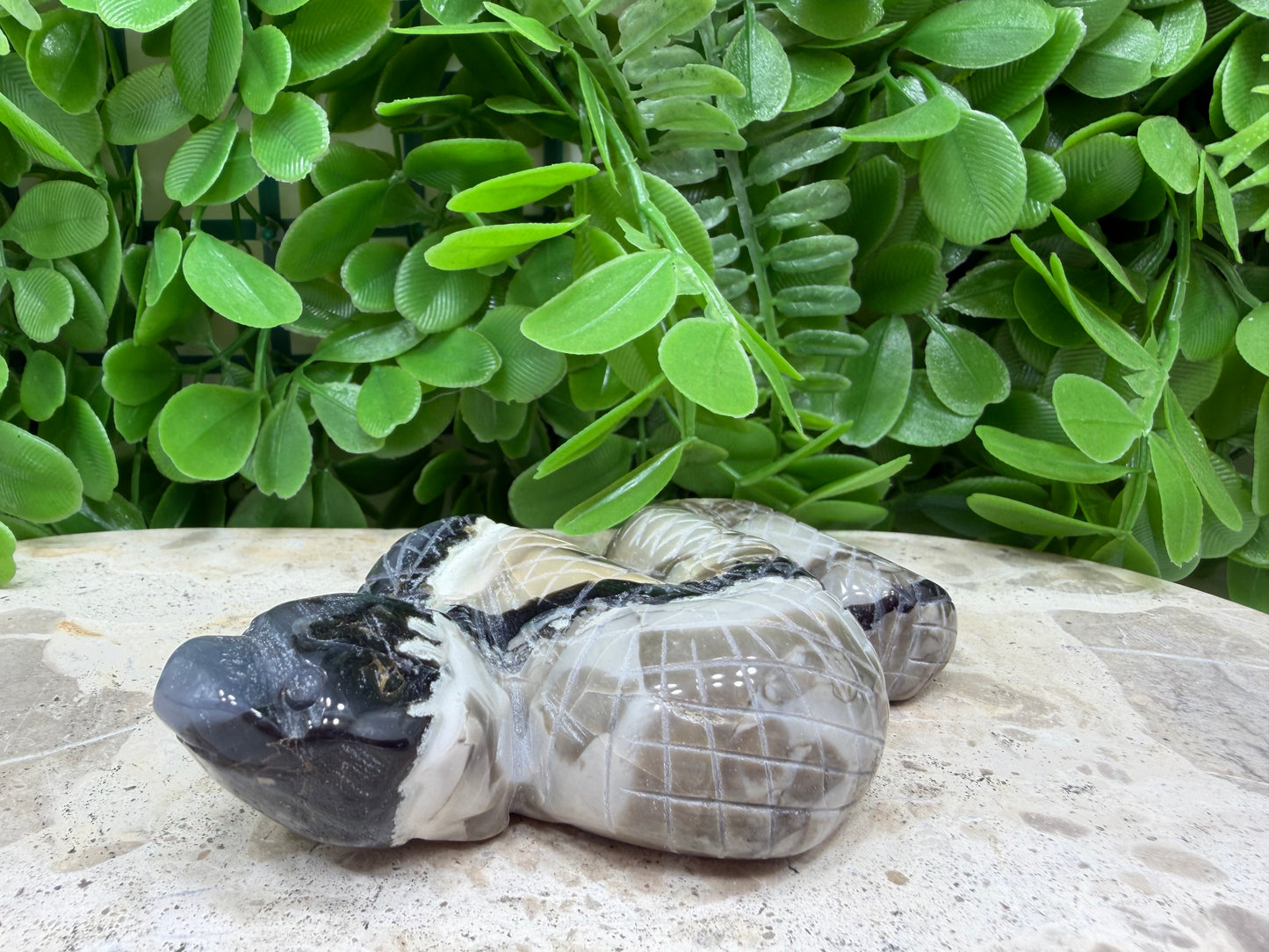 Volcanic Agate Snake 202g
