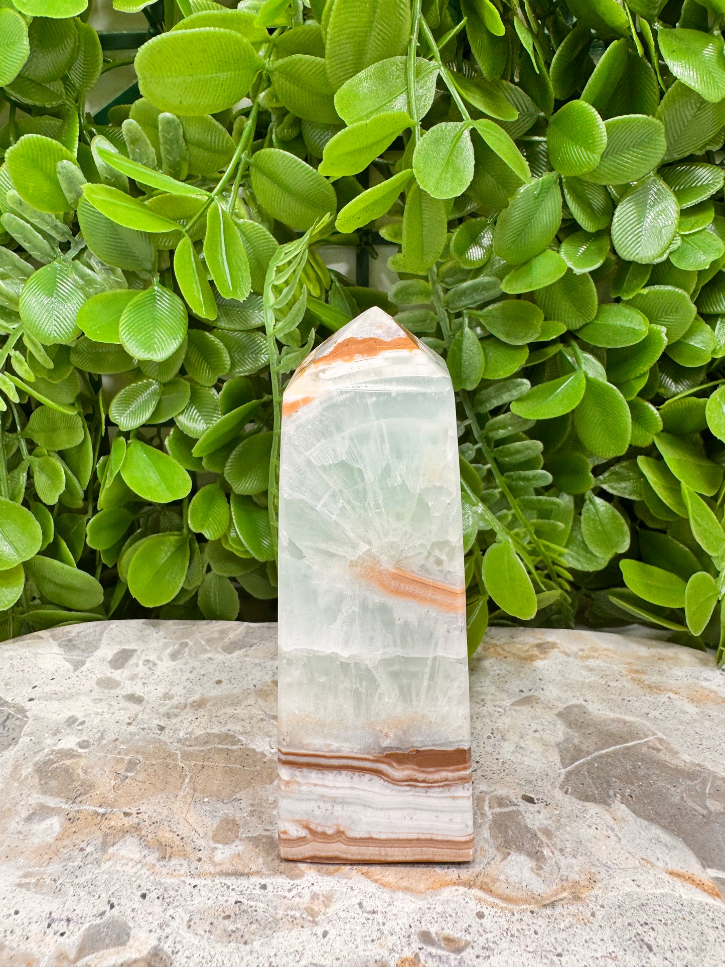 Aqua Caribbean Calcite Tower 332g