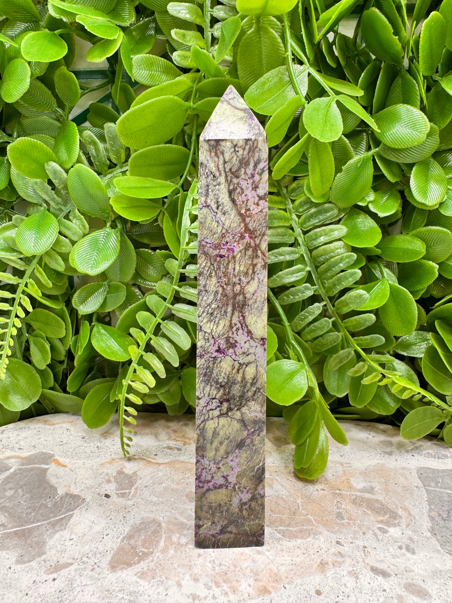 Atlantisite Stichtite Tower 220g