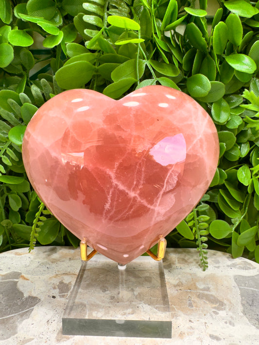 Rose Calcite Heart 748g