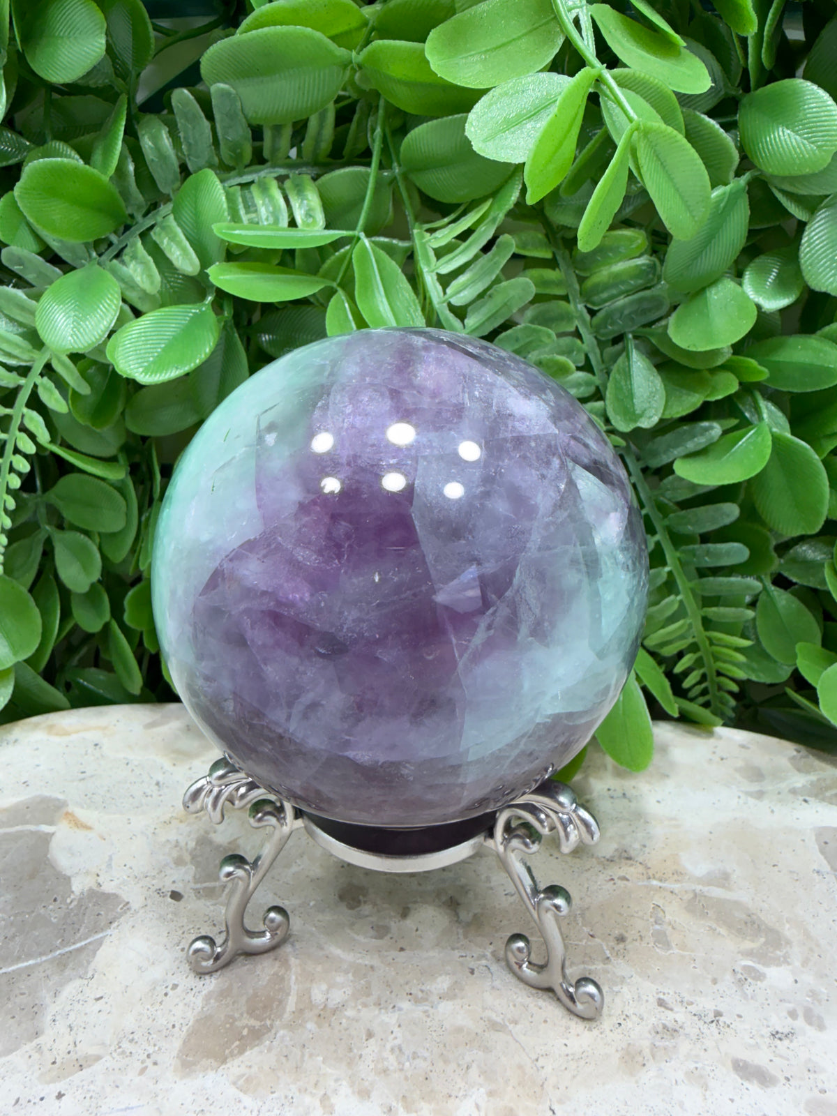 Fluorite Sphere | Clarity • Focus • Balance