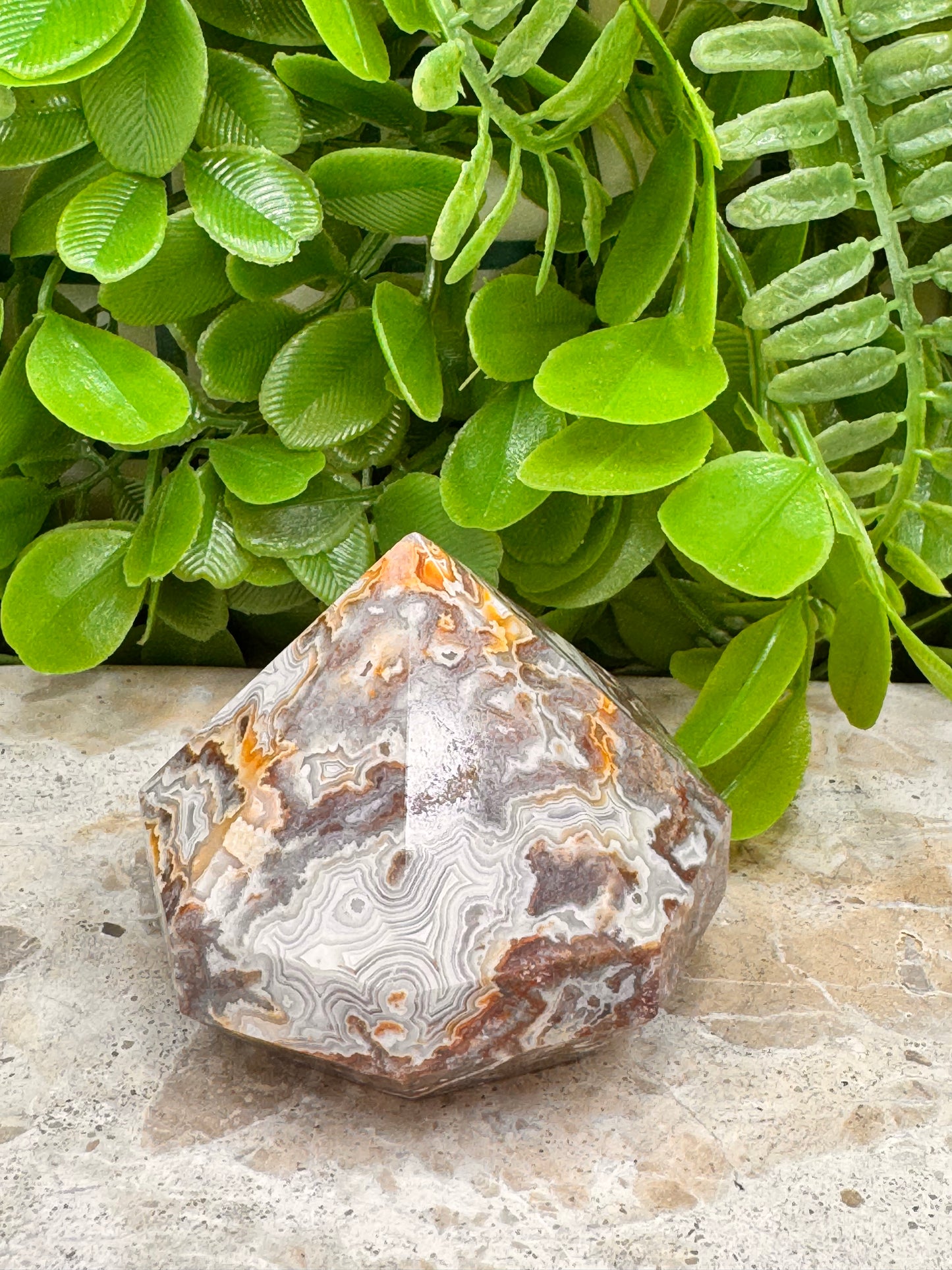 Mexican Agate Diamond 214g