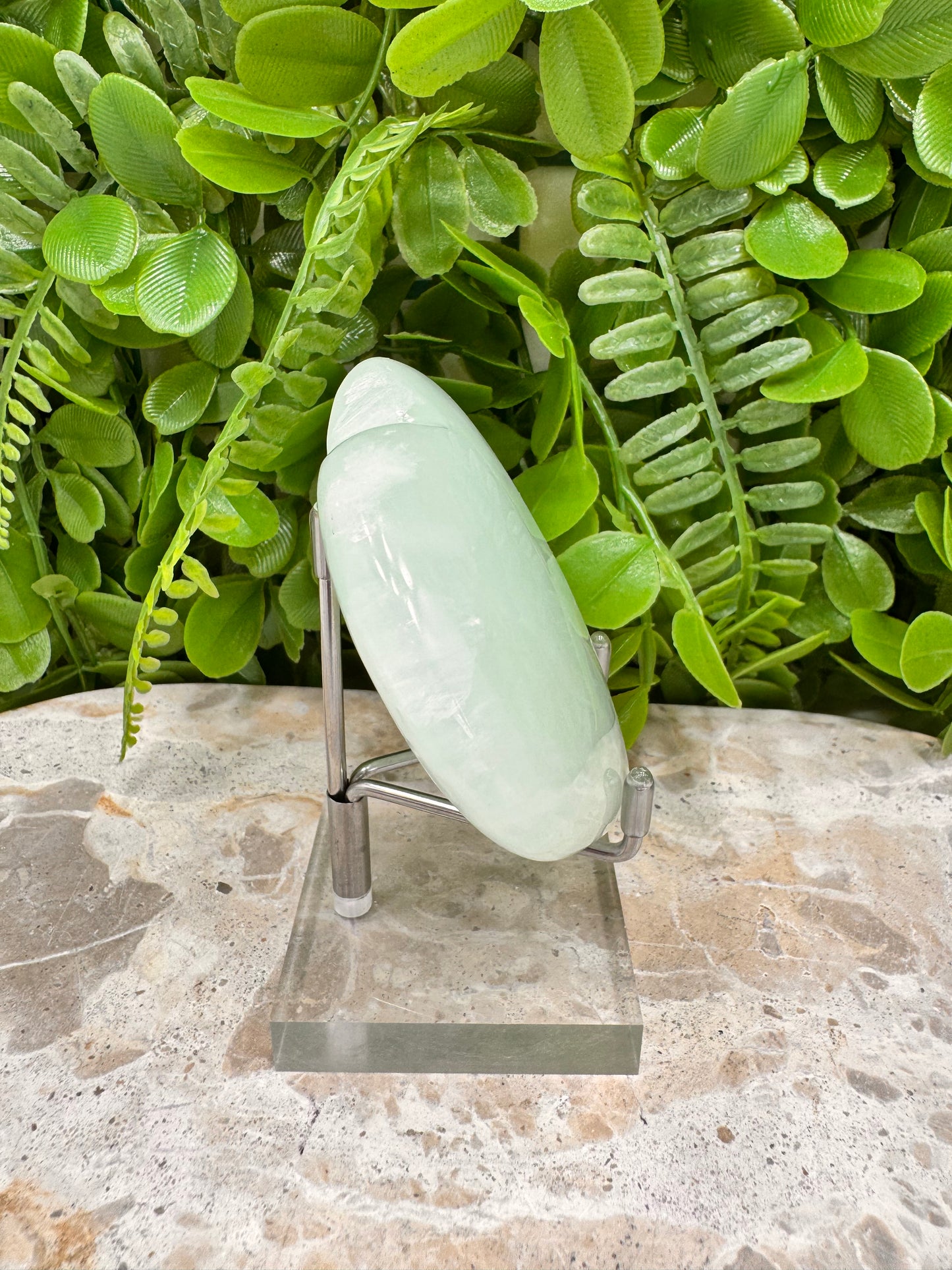 Aqua Caribbean Calcite Heart 200g