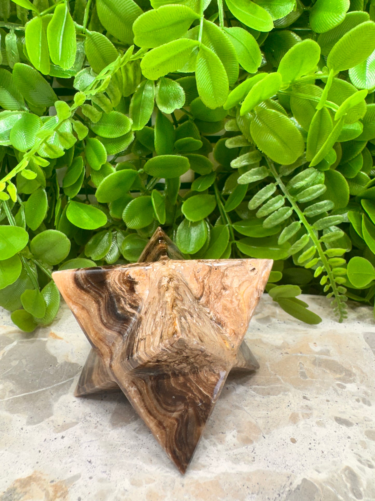 Chocolate Calcite Merkaba 314g