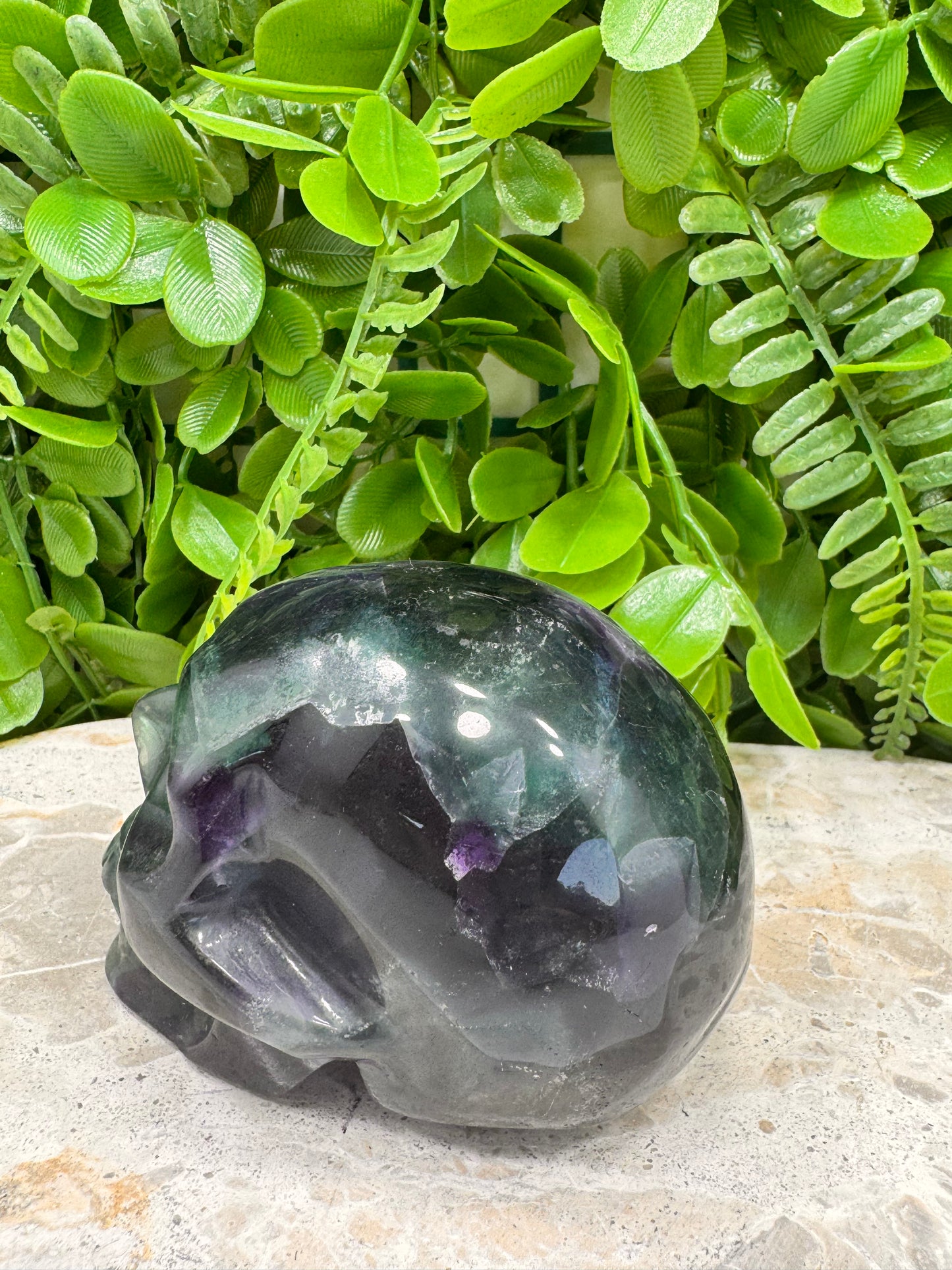 Fluorite Skull 607g