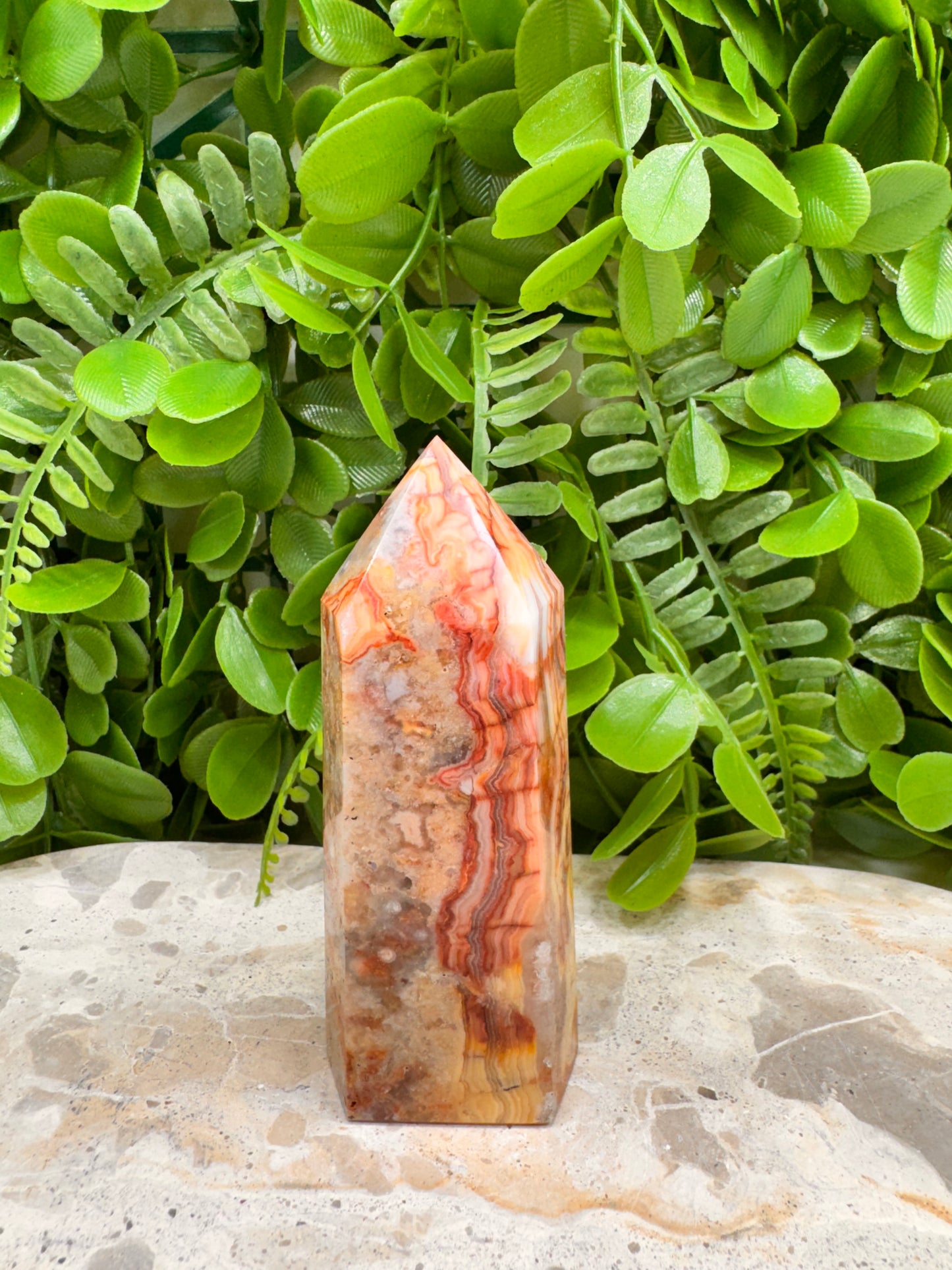 Crazy Lace Agate Tower 224g