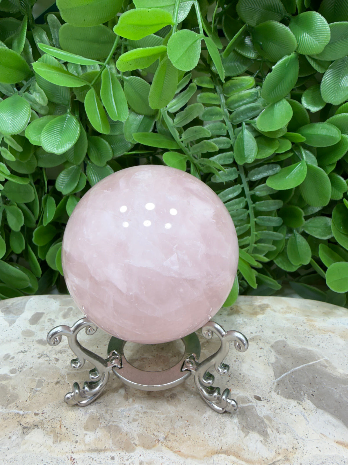 Rose Quartz Sphere | Love • Compassion • Healing