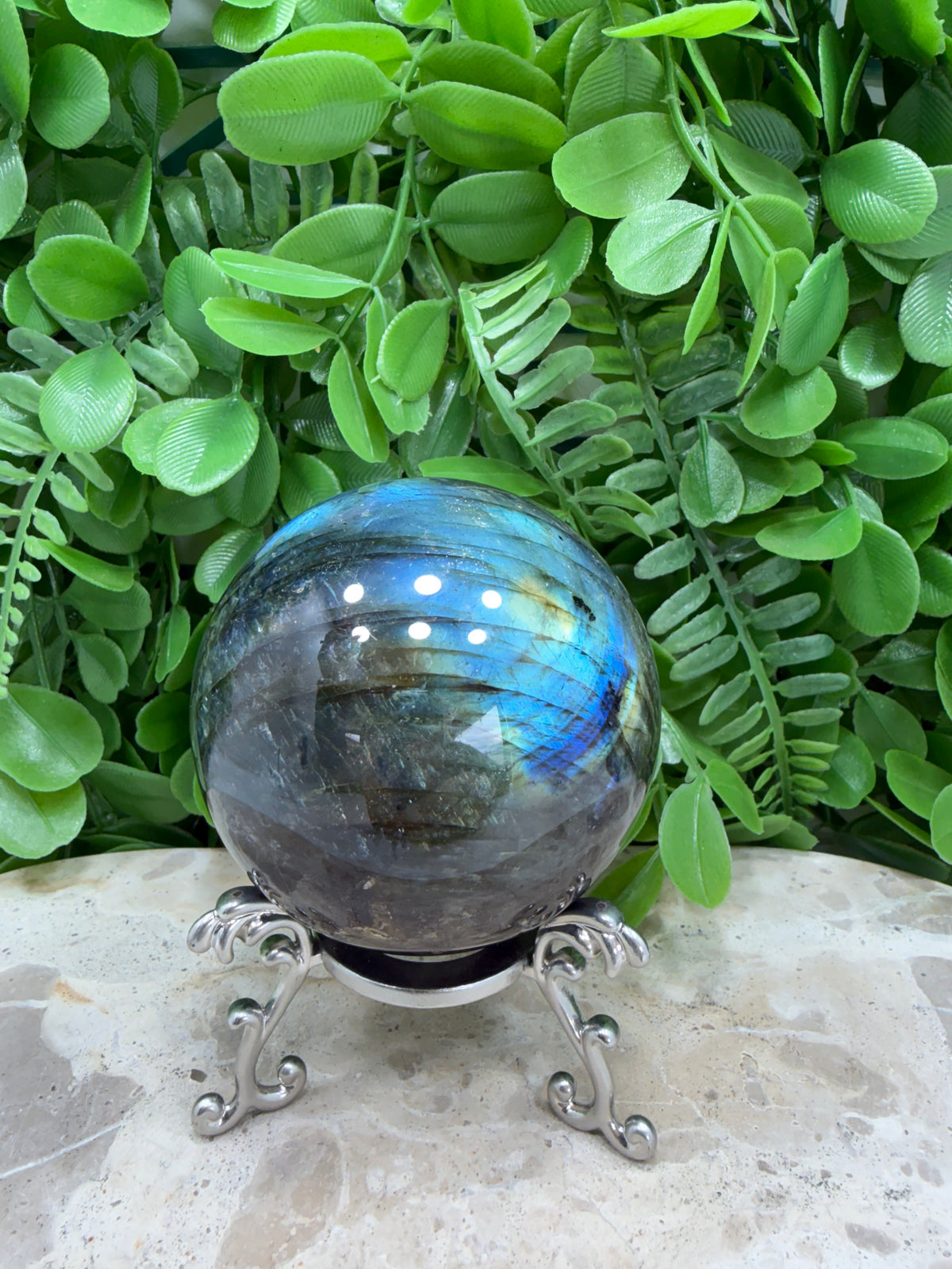 Labradorite Sphere | Protection • Intuition • Transformation