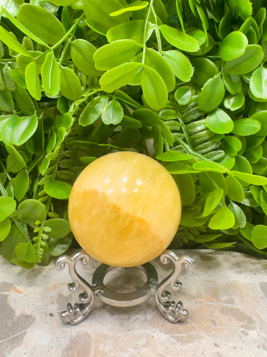 Lemon Calcite Sphere 360g