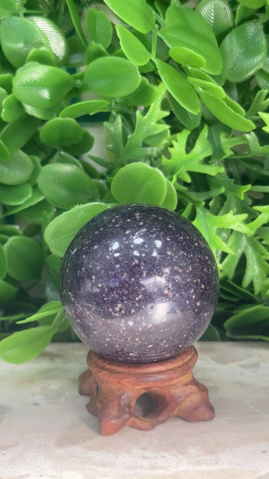 Lepidolite Sphere 226g