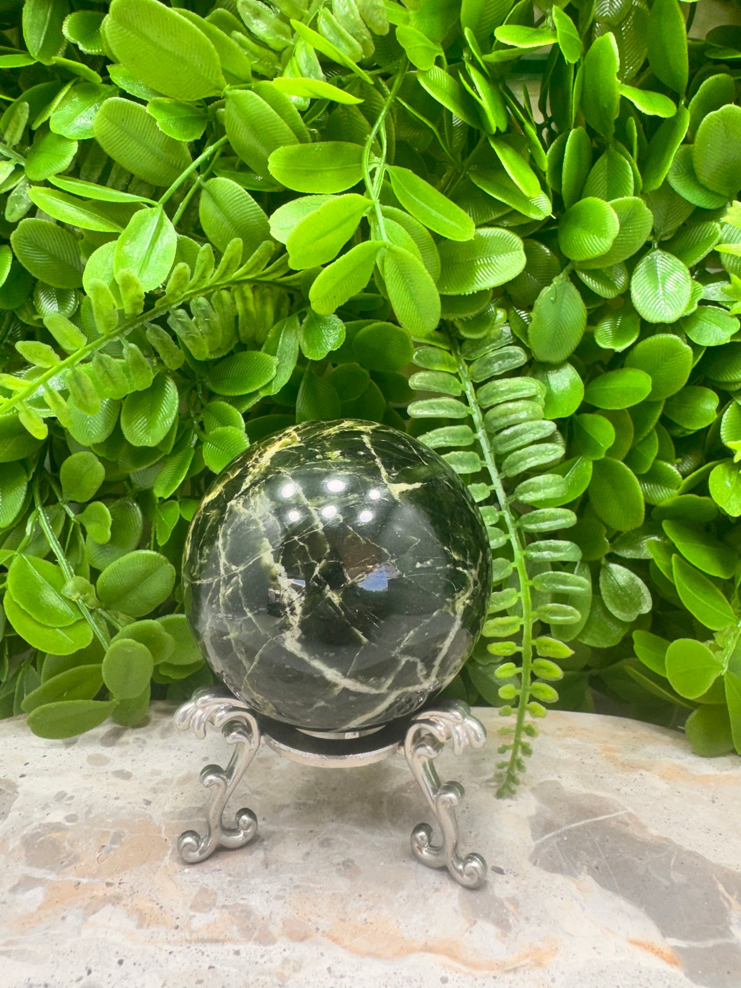 Nephrite Jade Sphere 498g