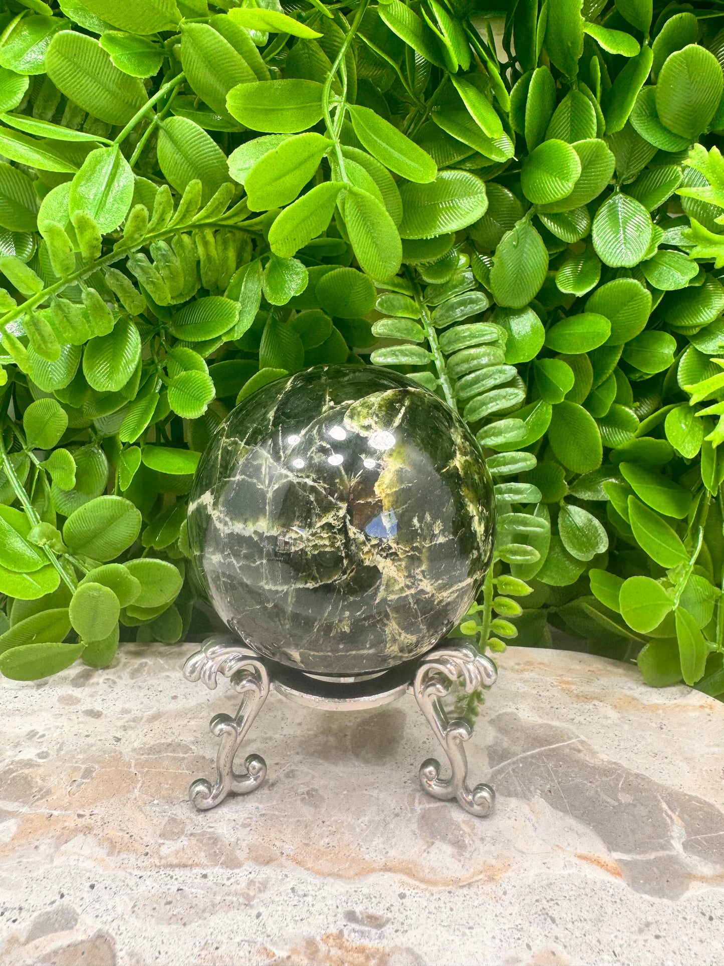 Nephrite Jade Sphere 498g