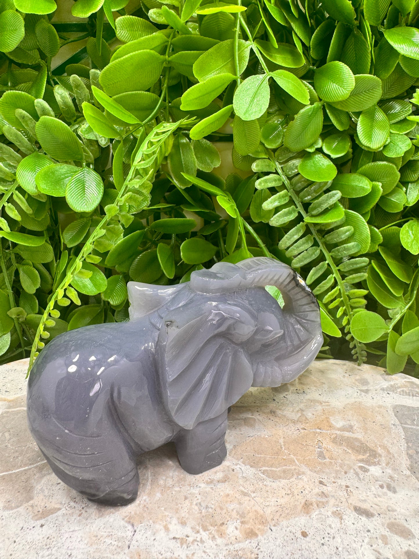 Drusy Agate Elephant 373g
