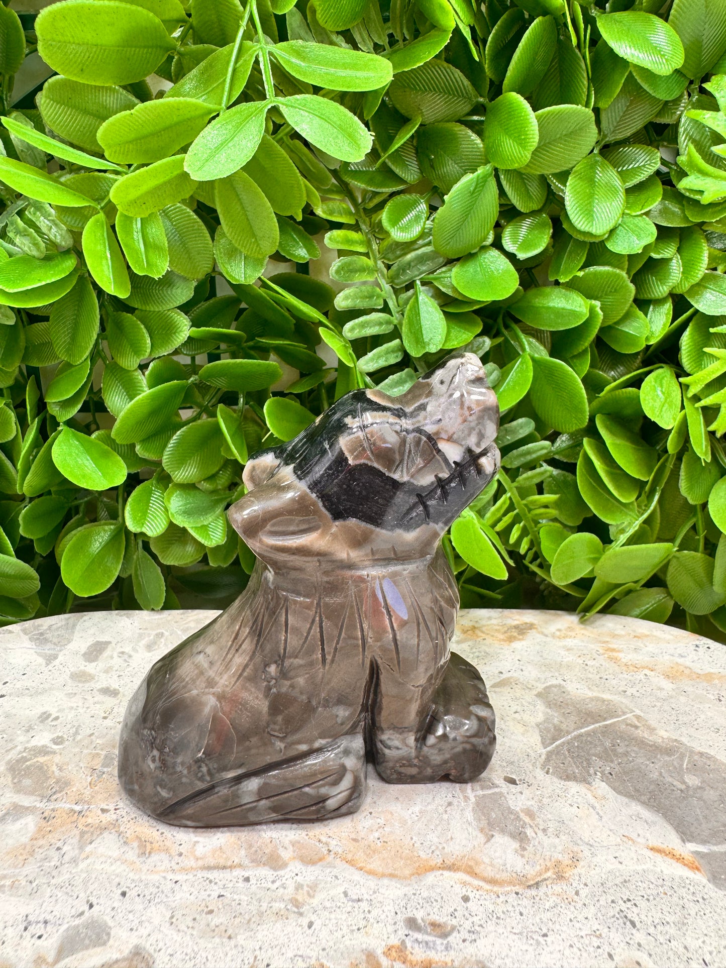 Volcanic Agate Wolf 288g