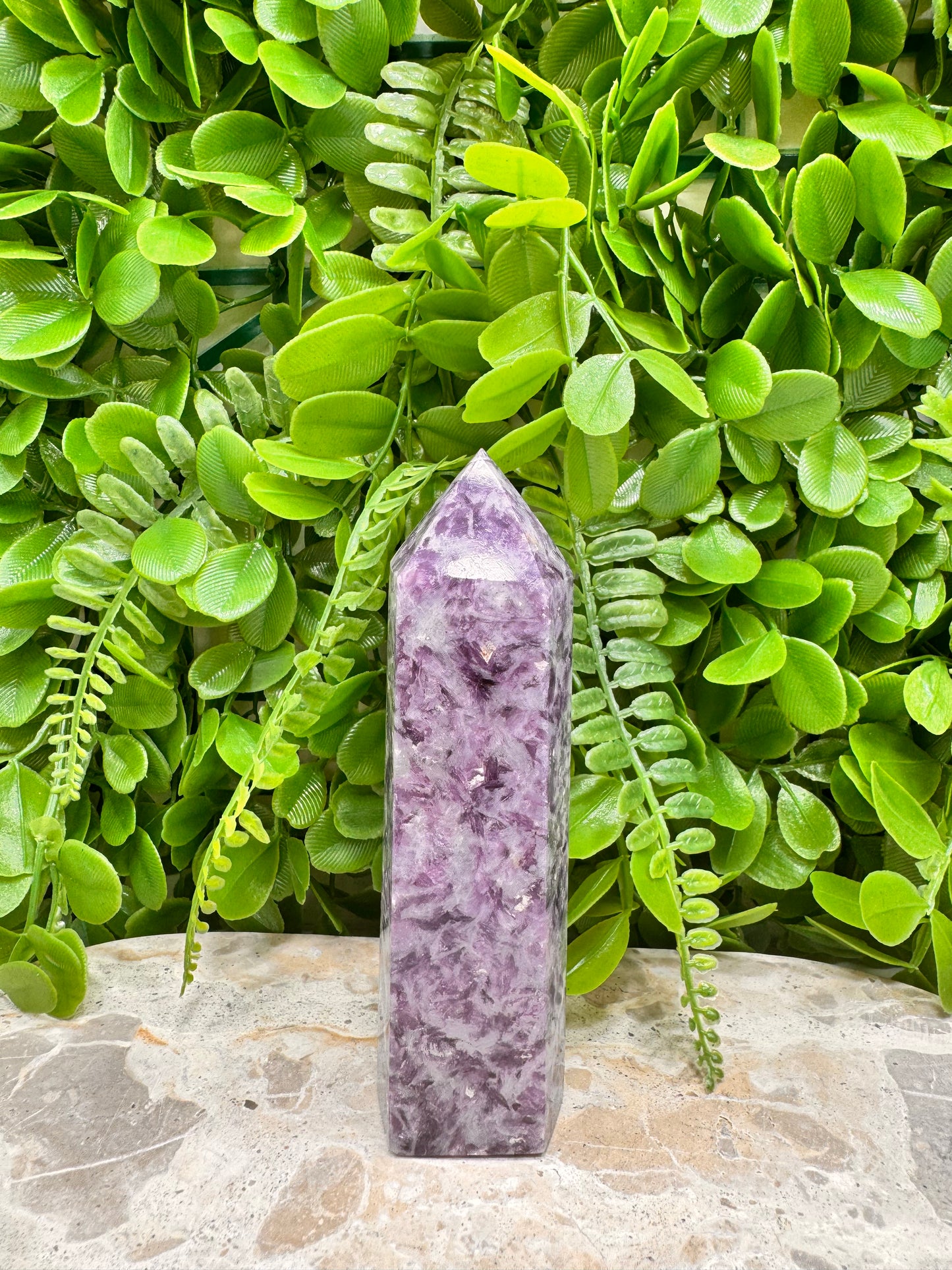 Lepidolite Tower 306g