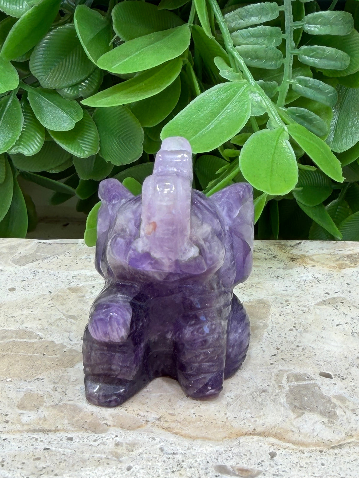 Amethyst Elephant 92g | Calm • Protection • Intuition