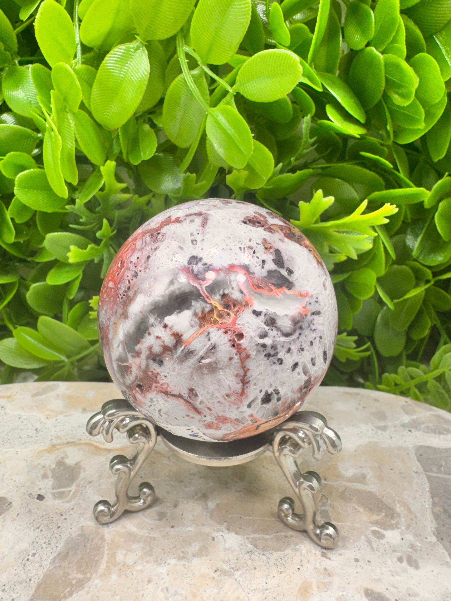 Mexican Agate Sphere 374g