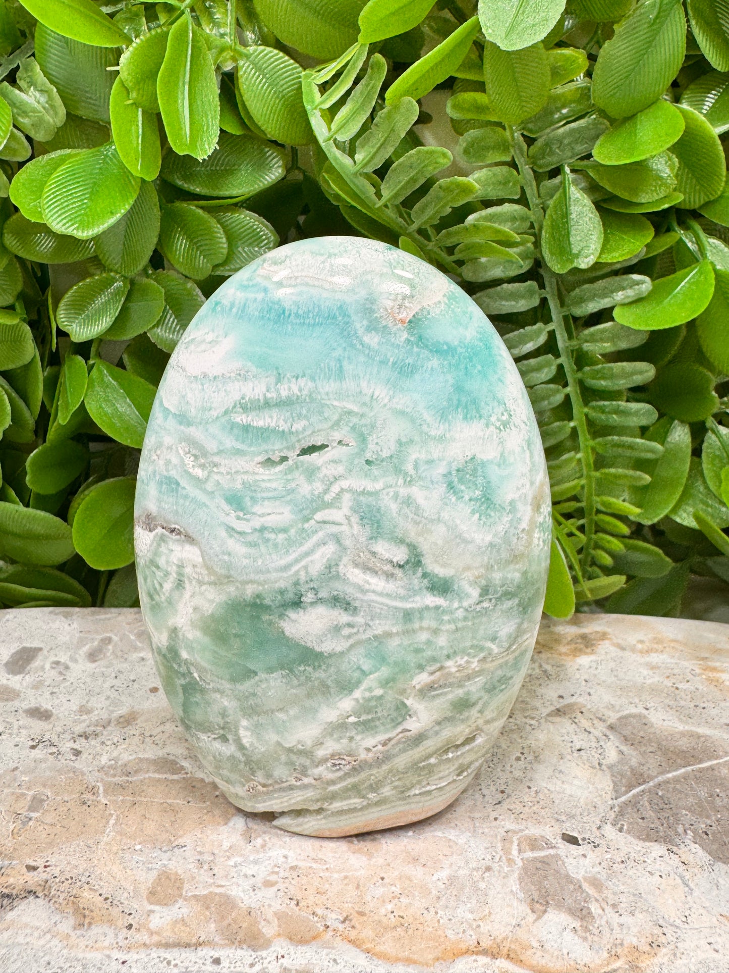 Standing Blue Aragonite/Smithsonite 314g