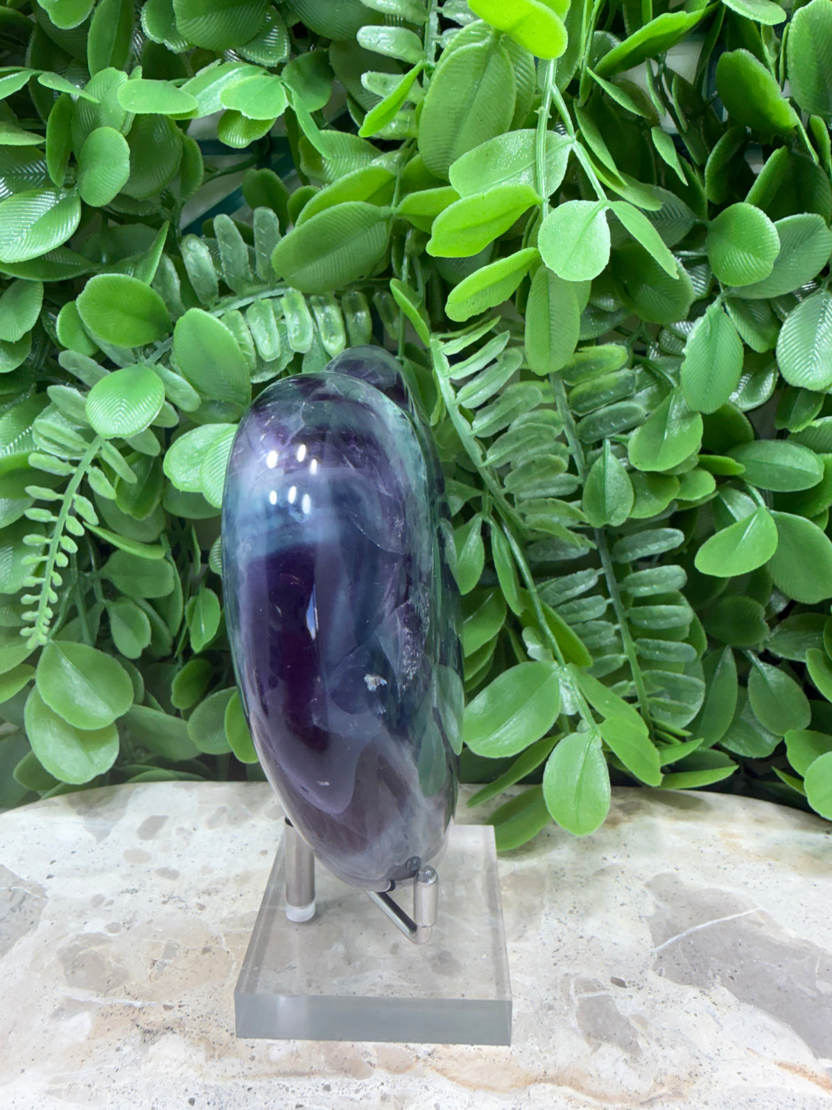 Rainbow Fluorite Heart 606g