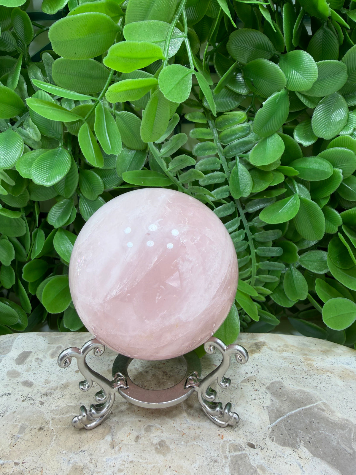 Rose Quartz Sphere | Love • Compassion • Healing