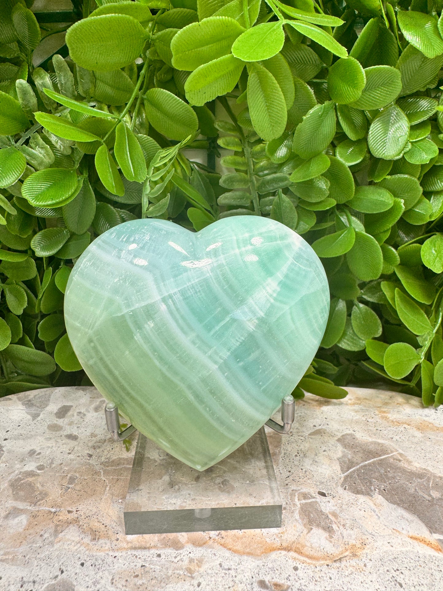 Pistachio Calcite Heart 310g