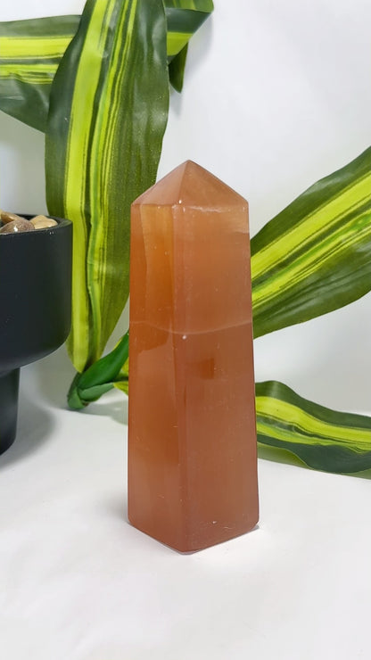 Honey Calcite Tower 294g