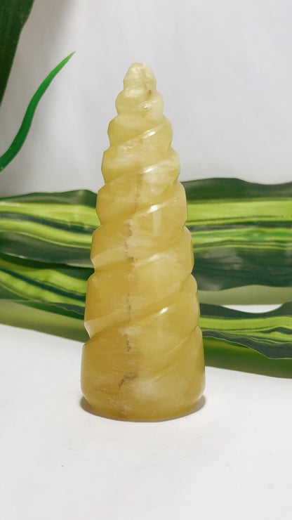 Lemon Calcite Point 170g