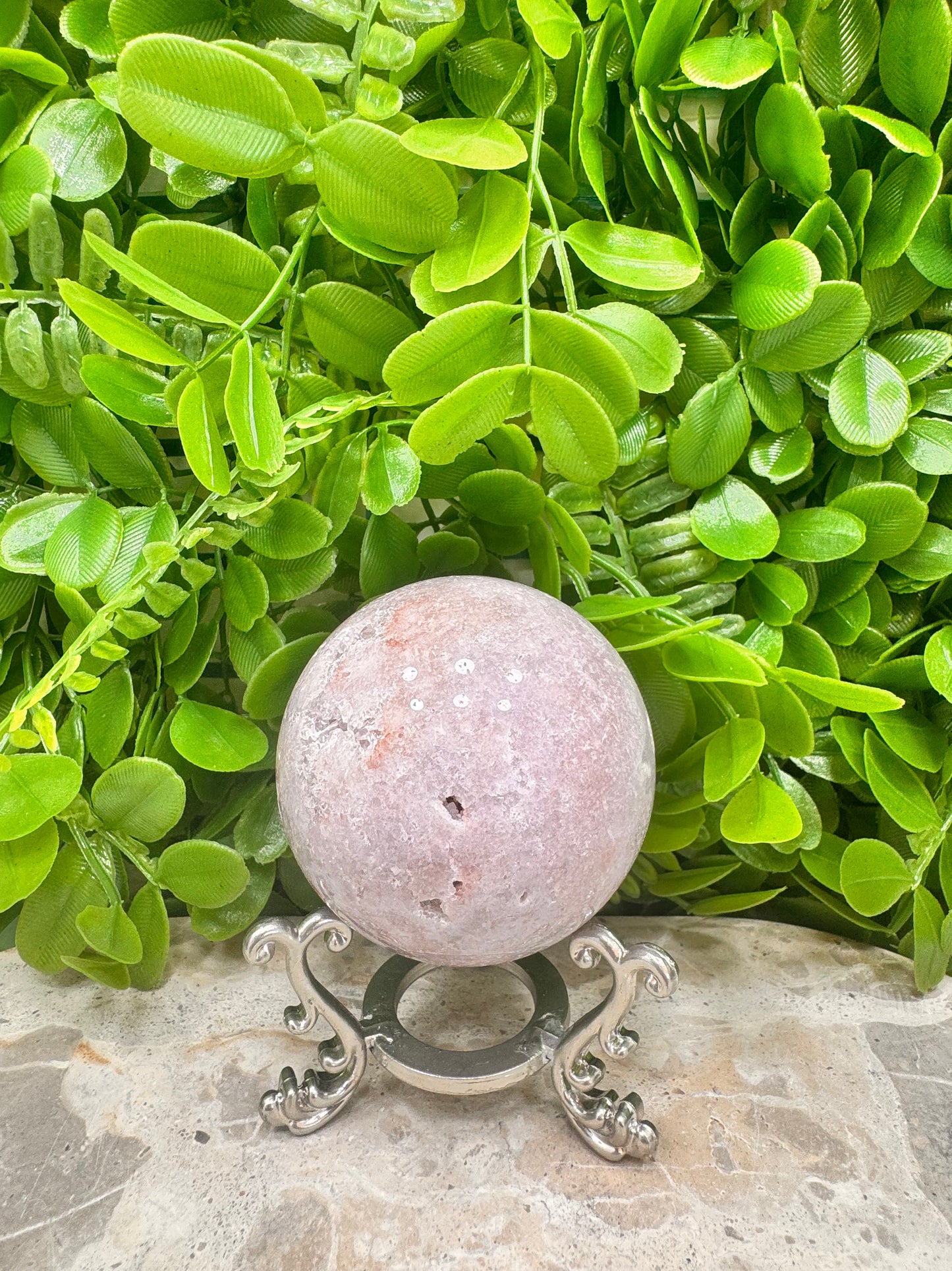 Pink Amethyst Sphere 357g