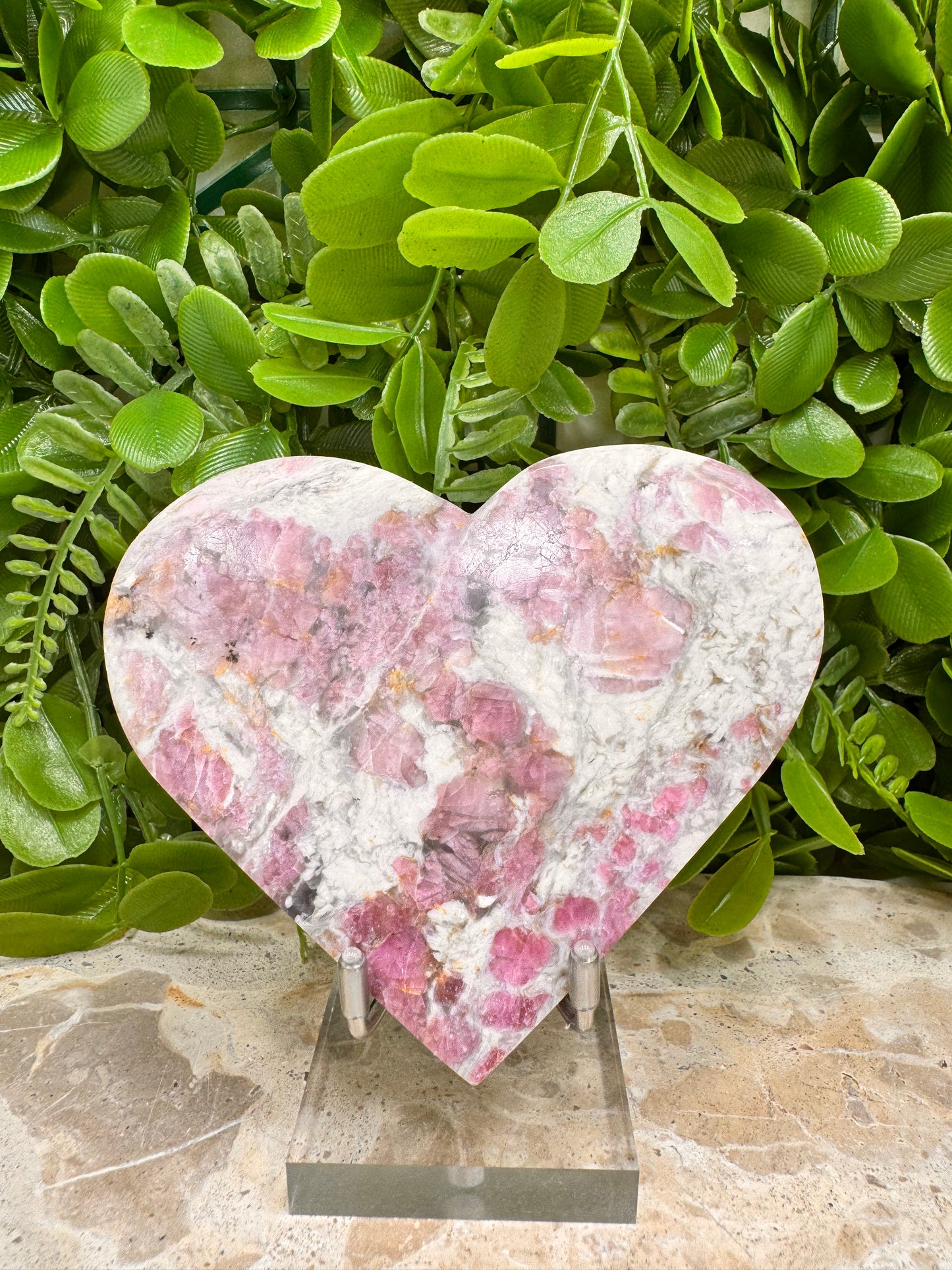Pink Tourmaline Heart 232g