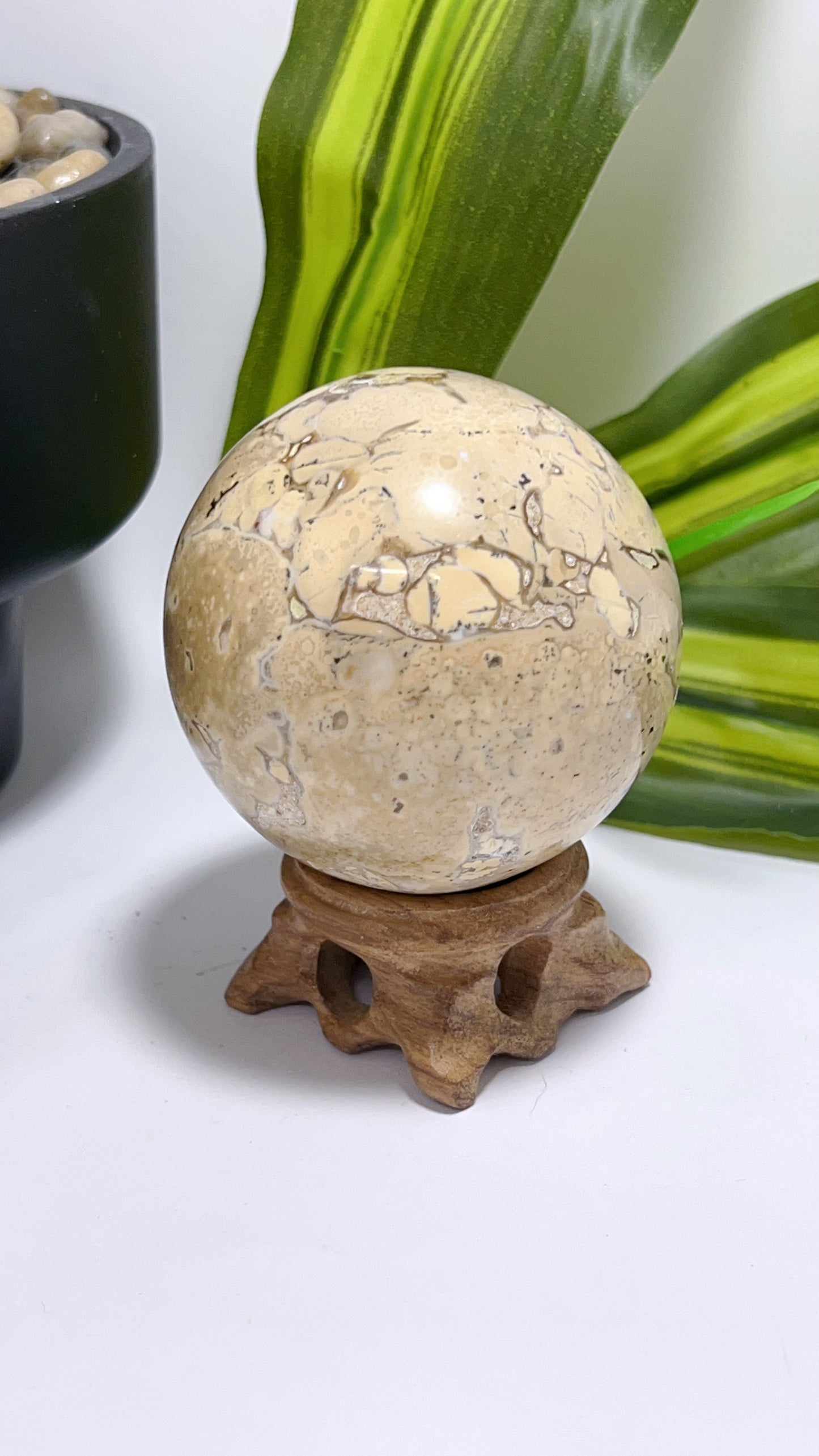 Spotted Agate Sphere 368g
