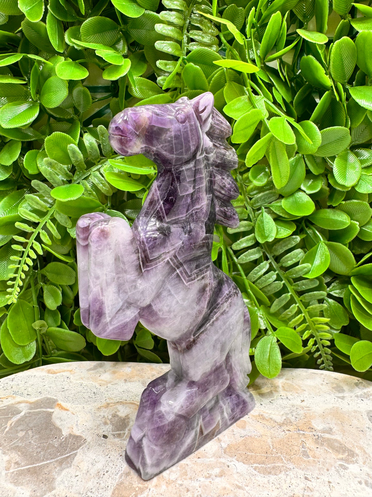 Chevron Amethyst Horse 310g