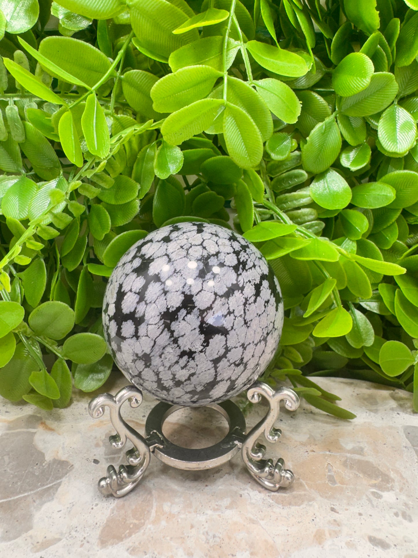 Snowflake Obsidian Sphere 330g