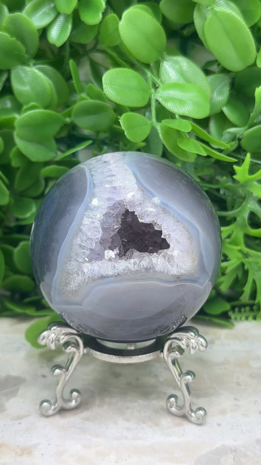 Agate & Amethyst Druzy Sphere 636g